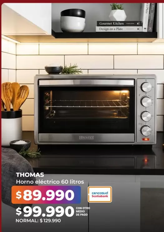 Thomas - Horno Electrico 60 Litros