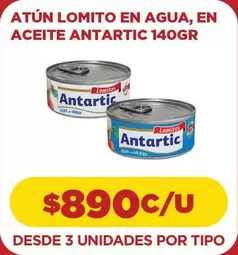Antartic - Atun Lomito En Agua, En Aceite