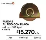 Ruedas Al Piso Con Placa