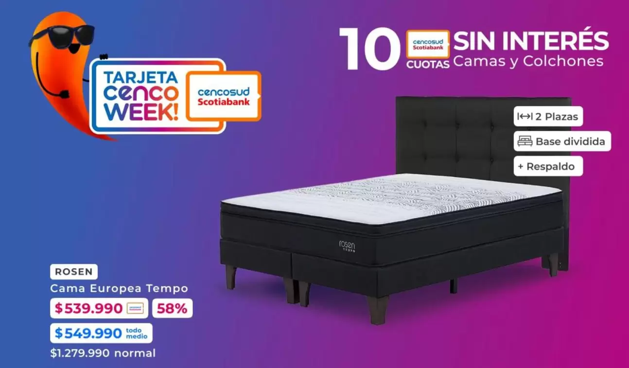 Rosen - Cama Europas Tampo