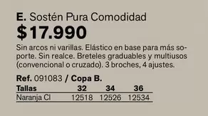 Arcos - Sosten Pura Comodidad