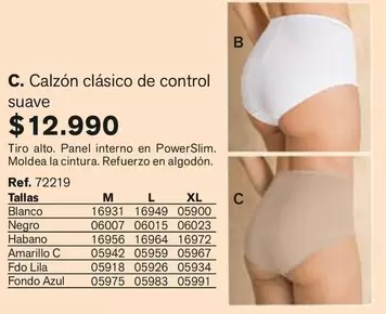 Control - Calzon Clasico De Suave