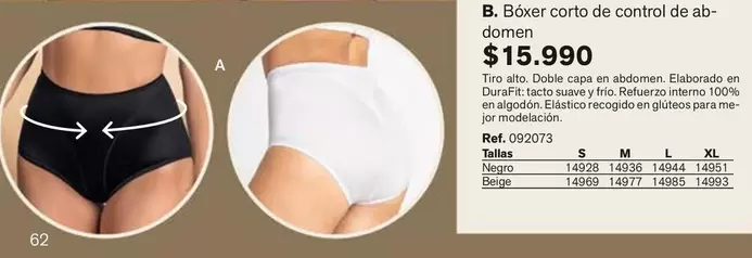 Control - Boxer Corto De  De Ab- Domen