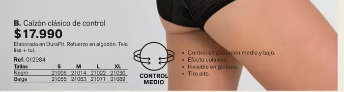 Control - Calzon Clasico De