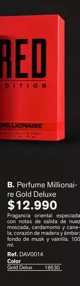 Millionaire - Perfume Millionair Gold Deluxe