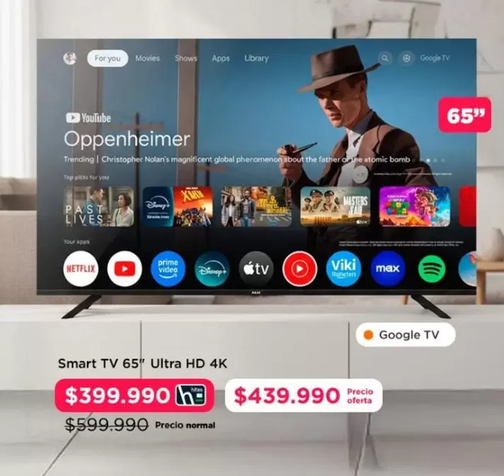 Smart TV 65" Ultra HD 4K