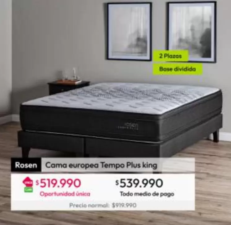 Bose - Cama Europea Tempo Plus King