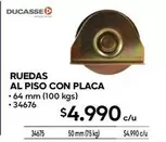 Ruedas Al Piso Con Placa