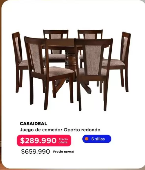 Juego De Comedor Oporto Redondo