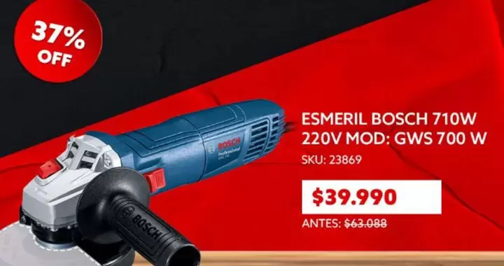 Bosch - Esmeril 710w 220v Mod: Gws 700w