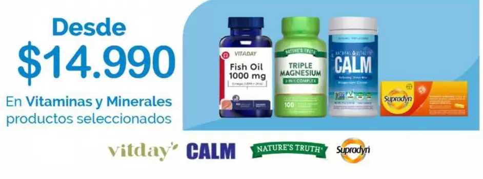 Calma - En Vitaminas Y Minerales Productos Seleccionados