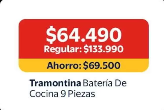 Tramontina -  Batería De Cocina 9 Piezas