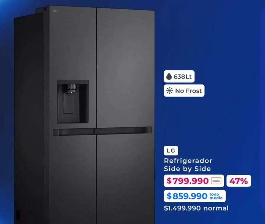 LG - Refrigerador Side by Side