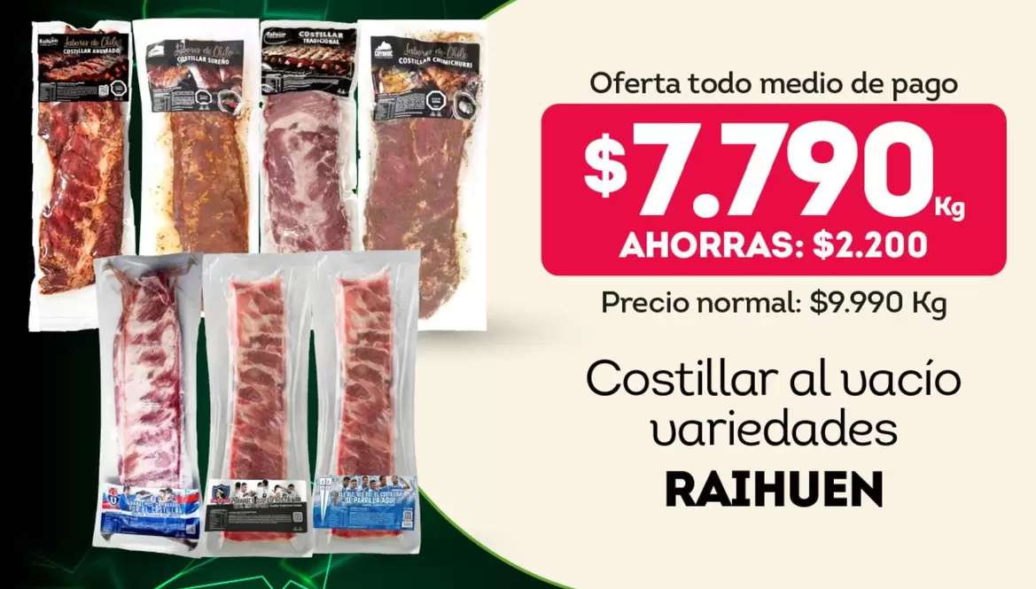 Costillar Al Vacio Variedades