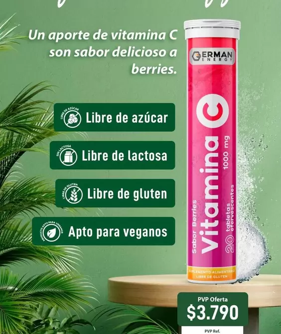 Energy - Un Aporte De Vitamina C Son Sabor Delicioso A Berries