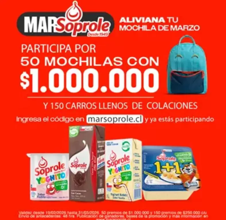 Soprole - Aliviana Tu Mochilla De Marzo