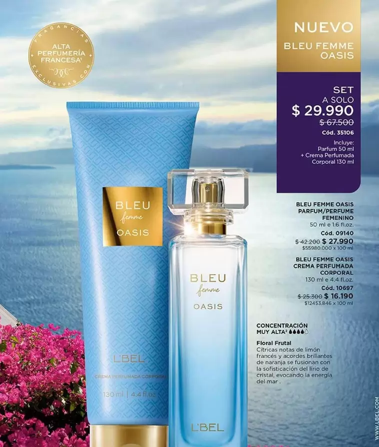 Cristal - Bleu Femme Oasis