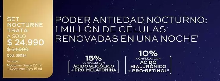 Set Nocturne 1 Million De Celulas Trata