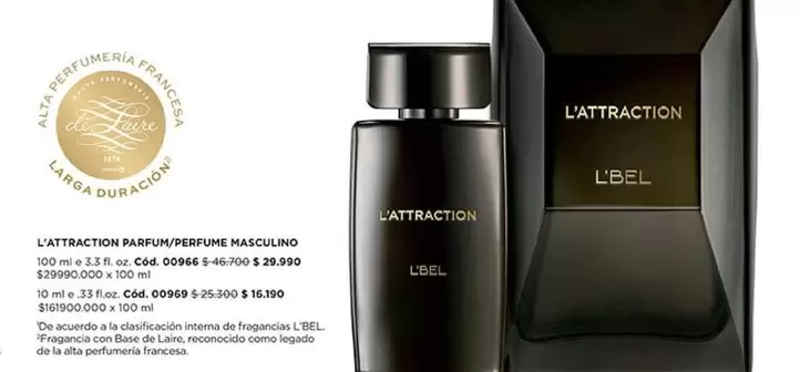 L'attraction Dareu/perfume Masculino