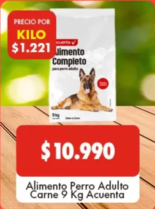 acuenta - Alimento Perro Adulto Carne 9 Kg