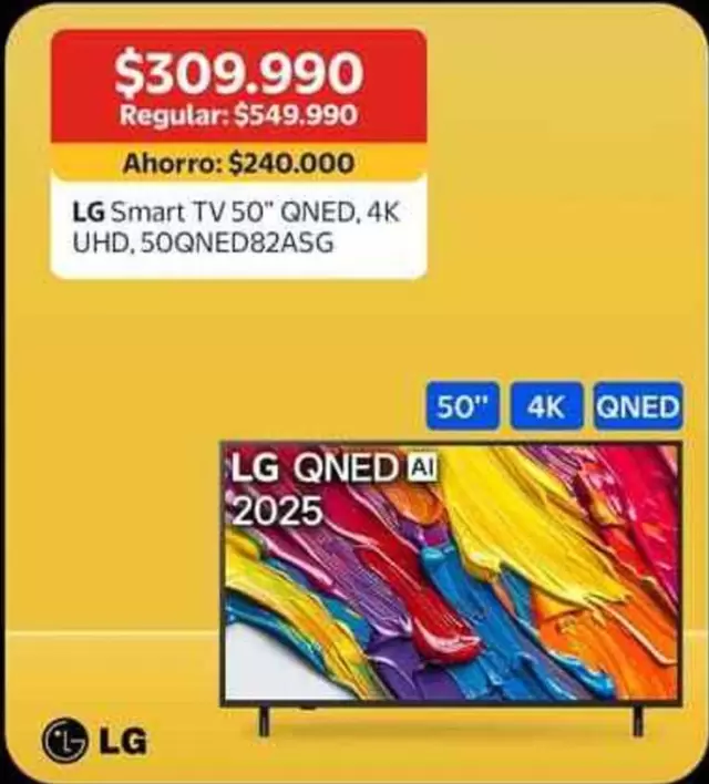 LG - Smart Tv 50" Qned. 4k Uhd.50qned82asg