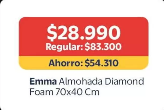 Emma Almohada Diamond Foam