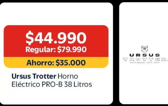 Trotter - Ursus  Horno Electrico Pro-B 38 Litros