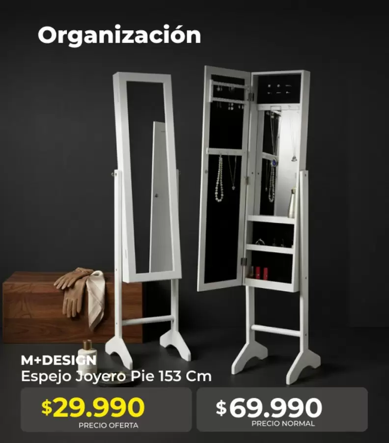 Espejo Joyero Pie 153 Cm