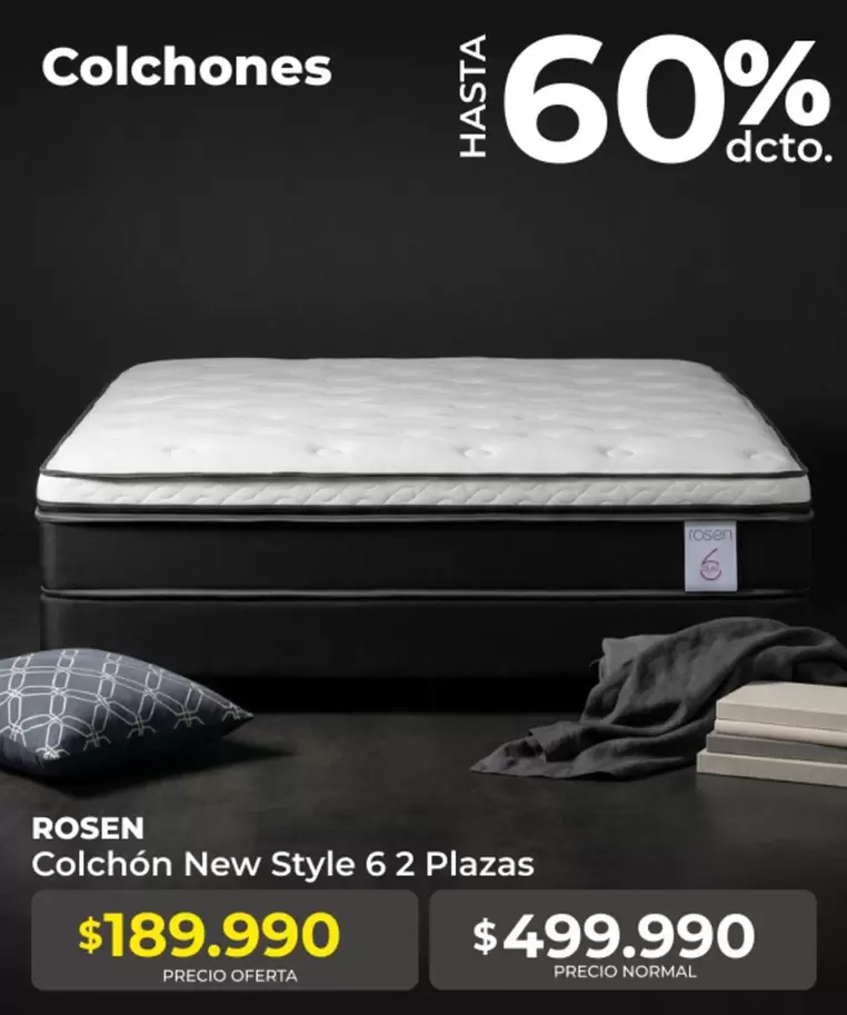 Rosen - Colchón New Style 6 2 Plazas