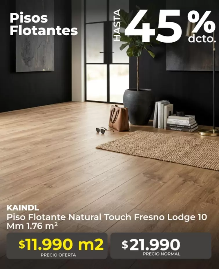 Piso Flotante Natural Touch Fresno
