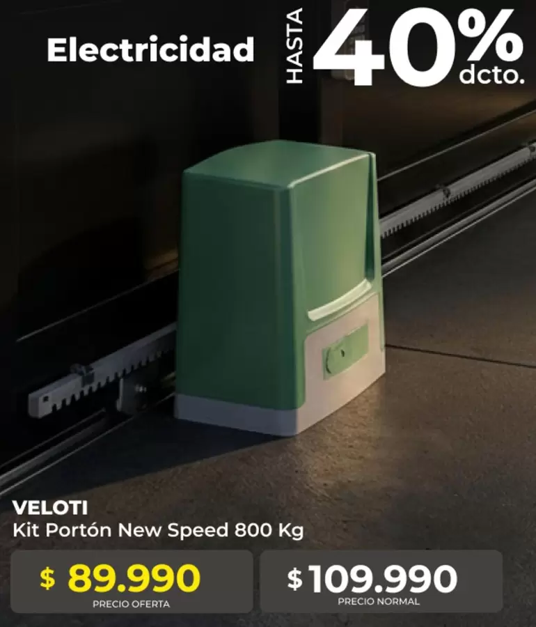 Kit Portón New Speed 800 Kg