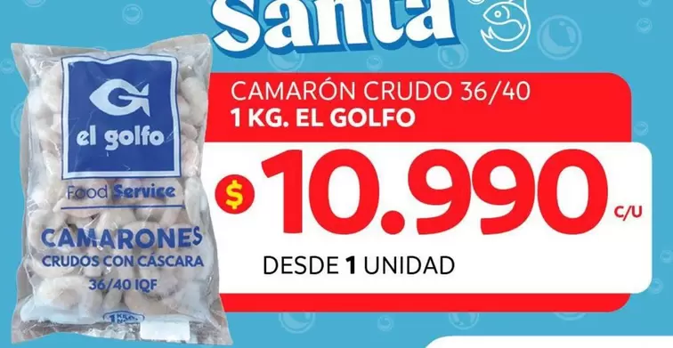 El Golfo - Camaron Crudo 36/40 1 Kg.