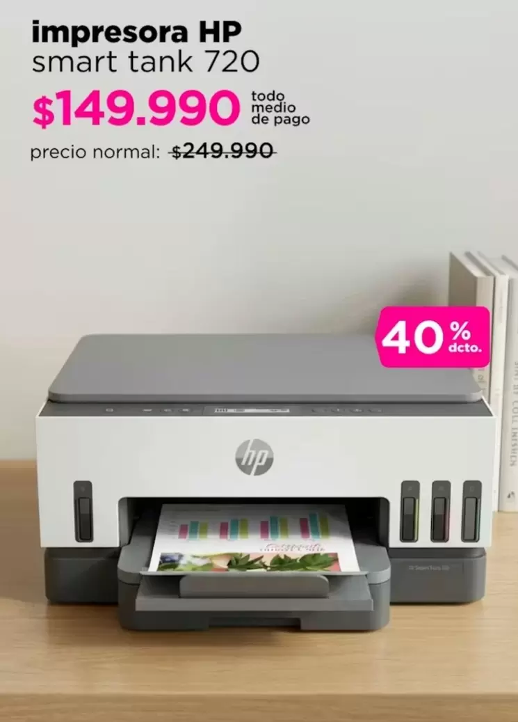HP - Impresora Smart Tank 720
