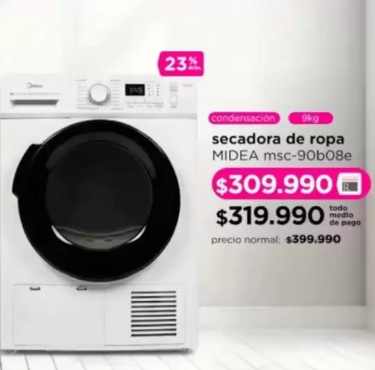 Midea - Secadora De Ropa