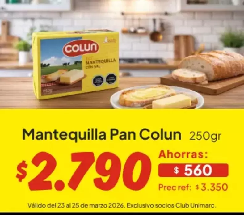 Colun - Mantequilla Pan