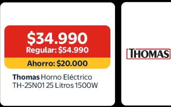 Thomas - Horno Eléctrico