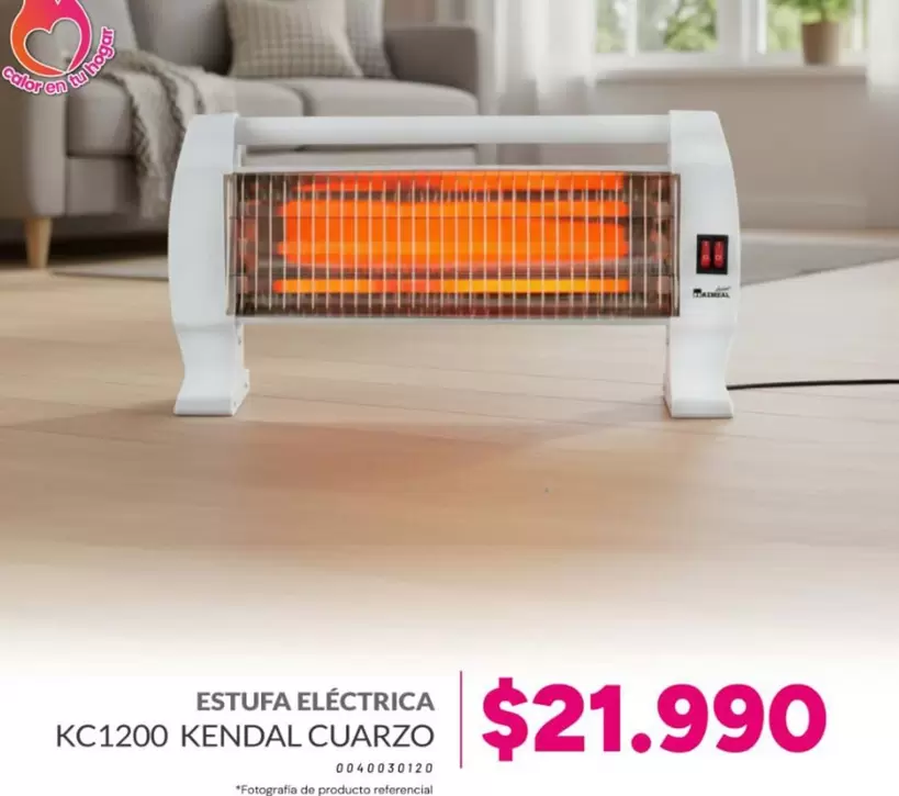 Kendal - Estufa Electrica KC1200  Cuarzo