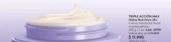 Triple Accion Max Hidra Nutritivo 25+