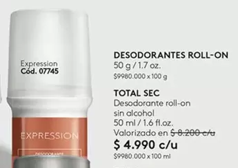 Expressions - Desodorantes Roll-On
