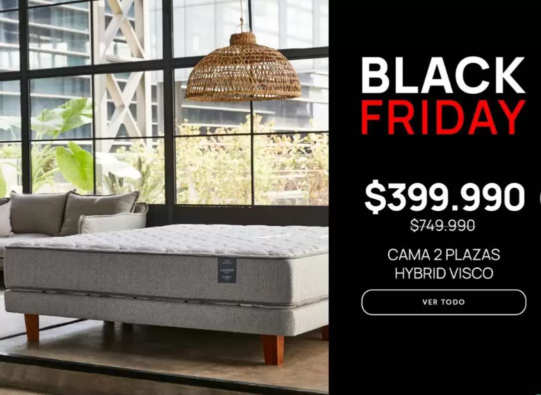 Cama 2 Plazas Hybrid Visco