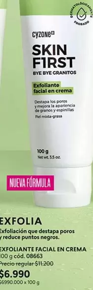 Cyzone - Exfoliante Facial En Crema