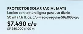 Protector Solar Facial Mate