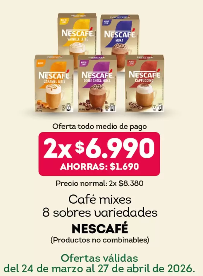 Nescafé - Cafe Mixes 8 Sobres Variedades