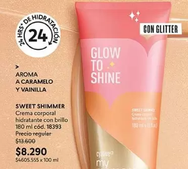 Crema Corporal Hidratante Con Brillo