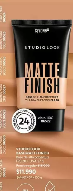 Cyzone - Studio Look Basie Matte Finish