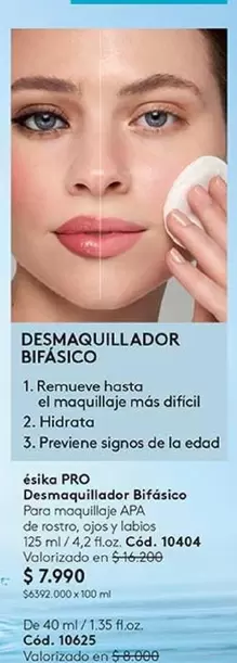 Desmaquillador Bifasico