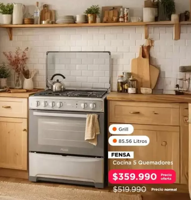 Fensa - Cocina 5 Quemadores