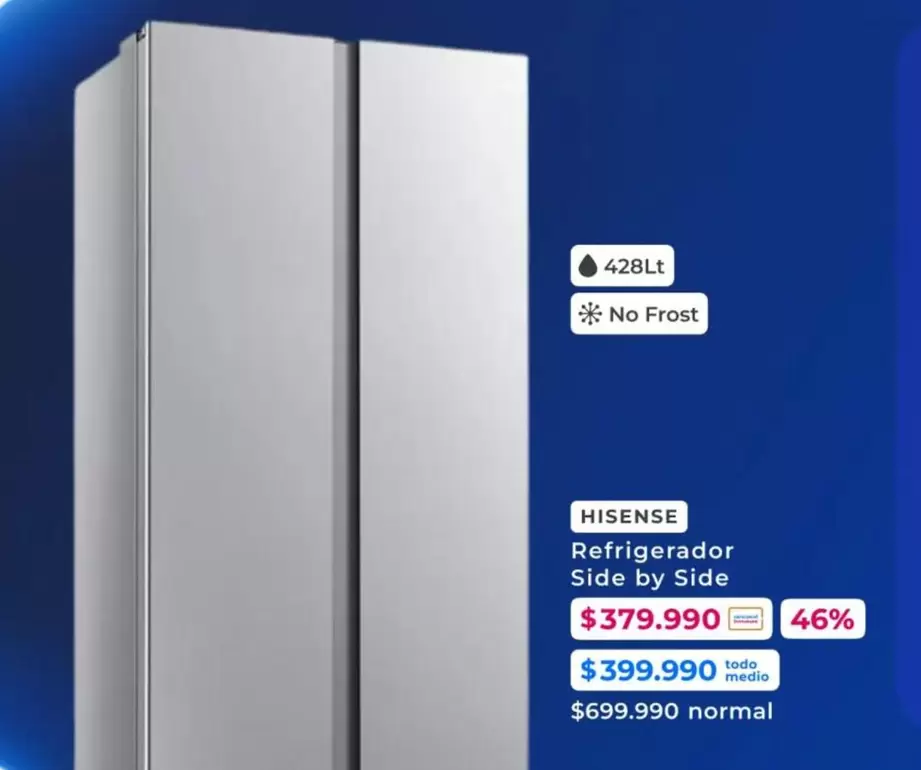 Hisense - Refrigerador Side By Side