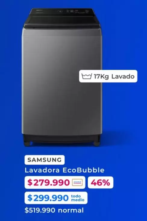Samsung - Lavadora EcoBubble