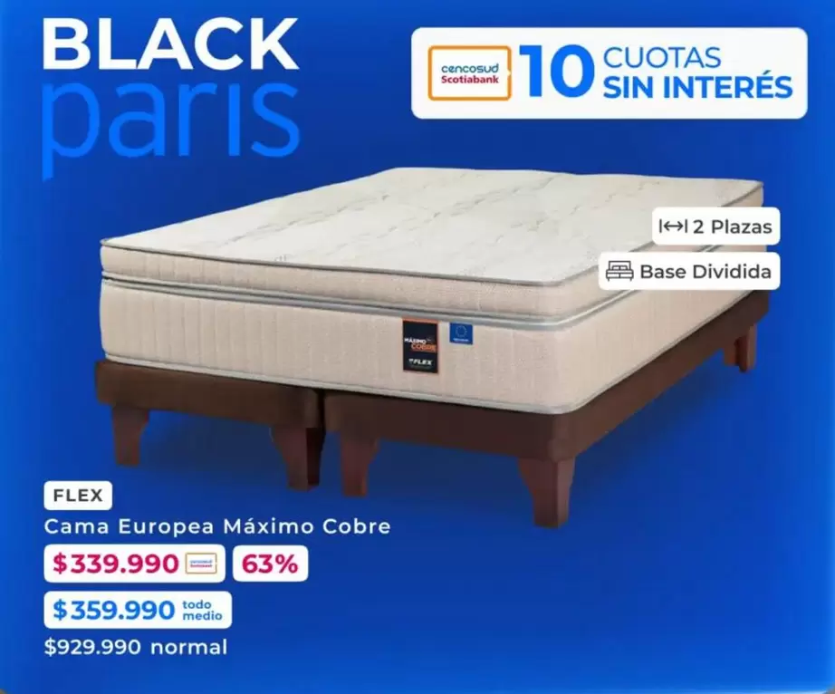 Flex - Cama Europea Máximo Cobre
